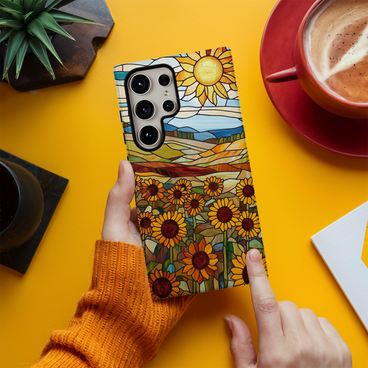 Sunflower Field Phone Case – Radiant Blooms with Everyday Protection