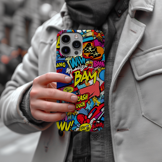 Pop Art Comic Phone Case – Bold Graphics with Everyday Protection