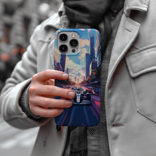 Open Car Racing Phone Case – High-Speed Thrills with Everyday Protection