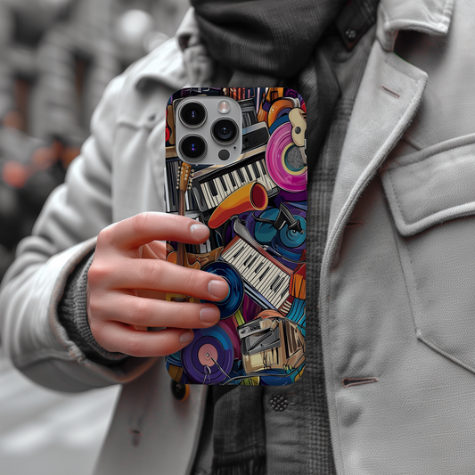 Music Medley Phone Case – A Symphony of Style with Everyday Protection