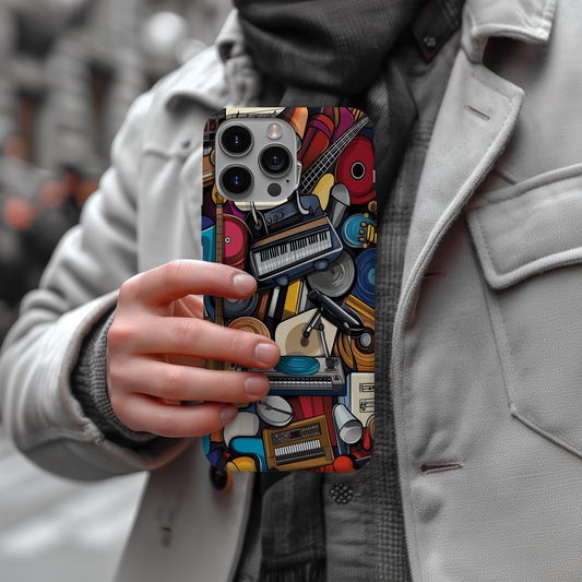 Music Medley Phone Case – A Symphony of Style with Everyday Protection