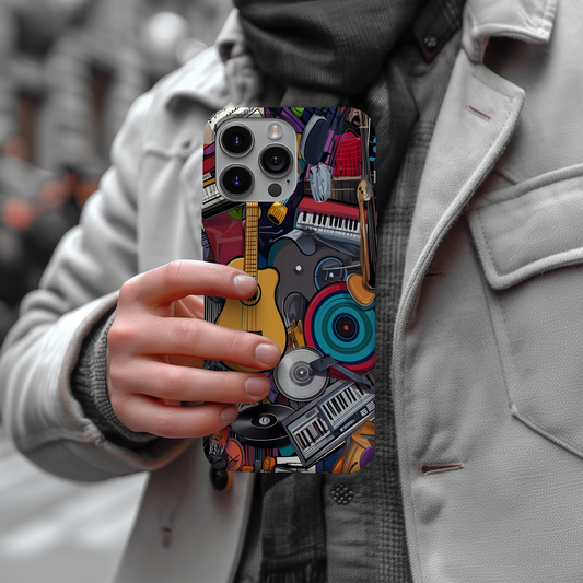 Music Medley Phone Case – A Symphony of Style with Everyday Protection
