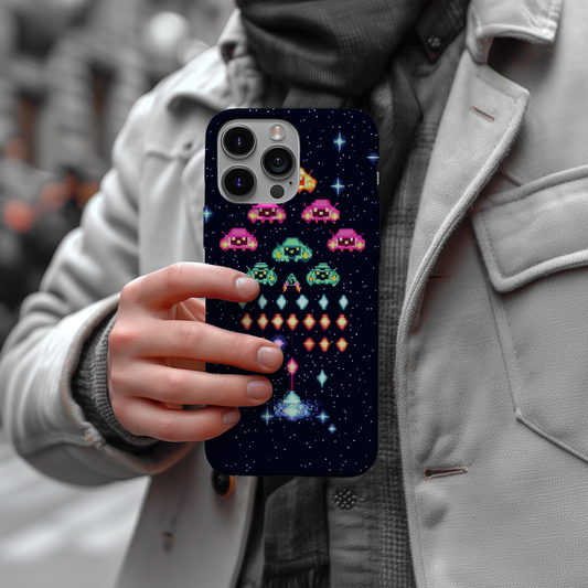 Retro Space Fighters Phone Case – Arcade Action with Everyday Protection