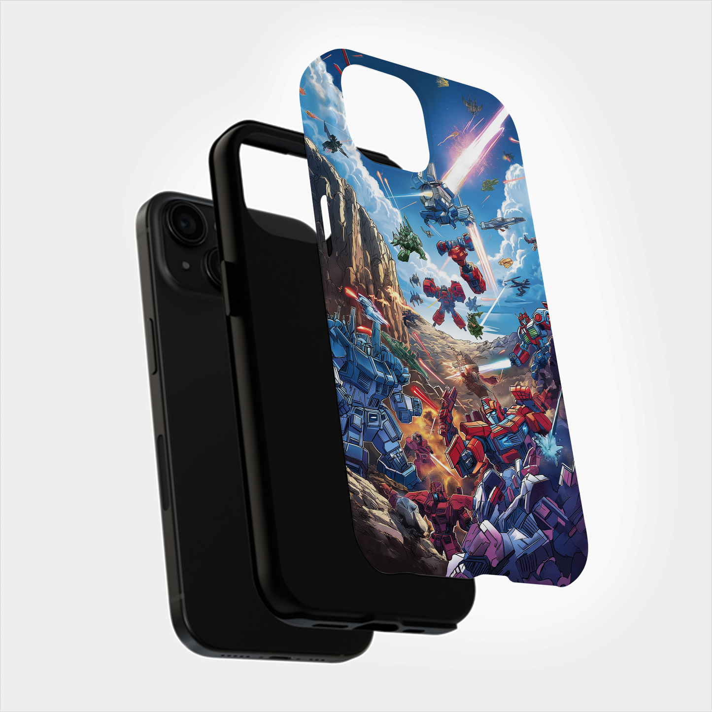 Retro Space Robots Phone Case – Futuristic Nostalgia with Everyday Protection