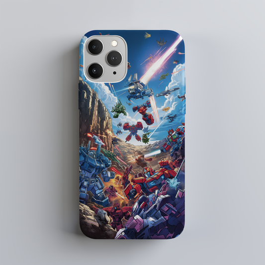 Retro Space Robots Phone Case – Futuristic Nostalgia with Everyday Protection