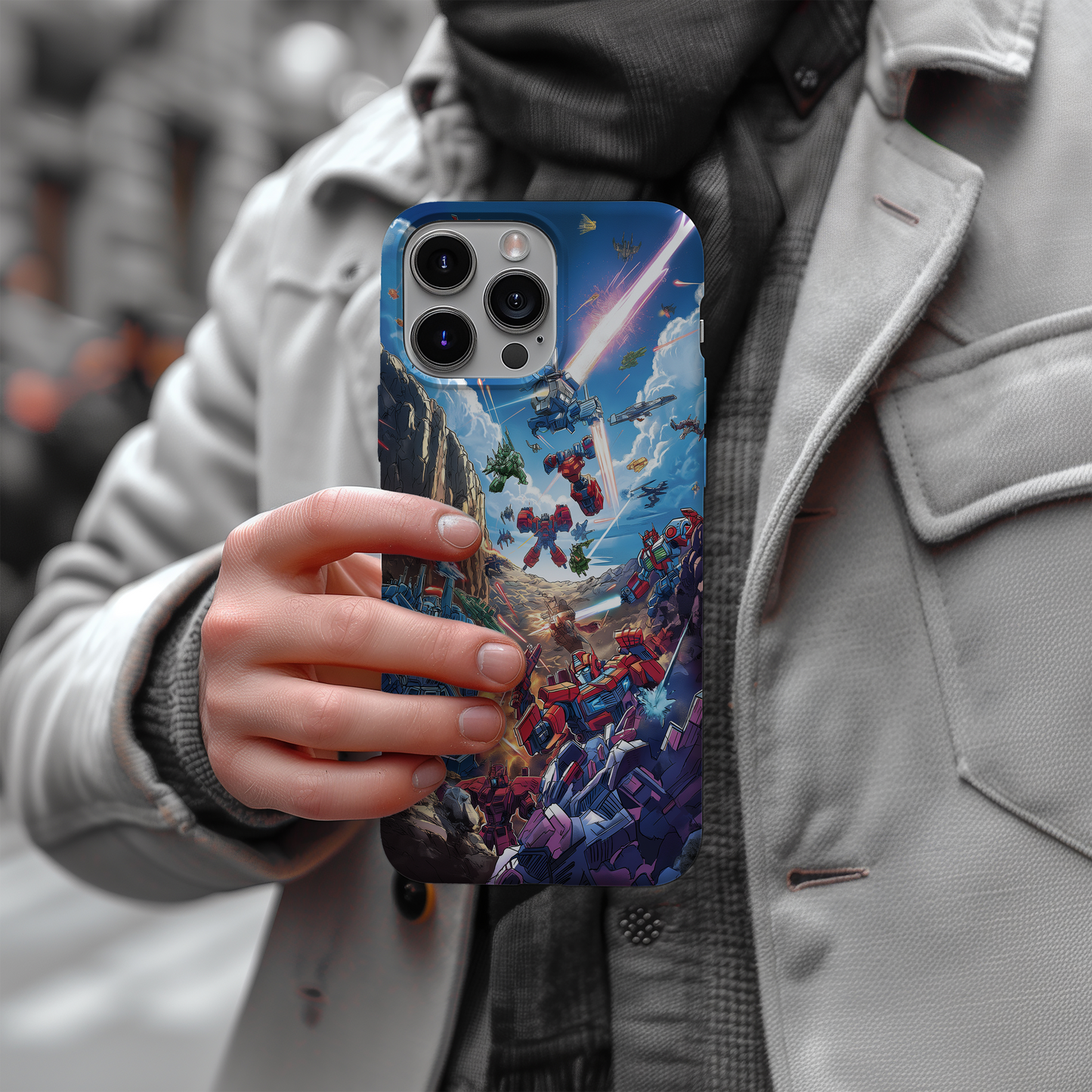 Retro Space Robots Phone Case – Futuristic Nostalgia with Everyday Protection