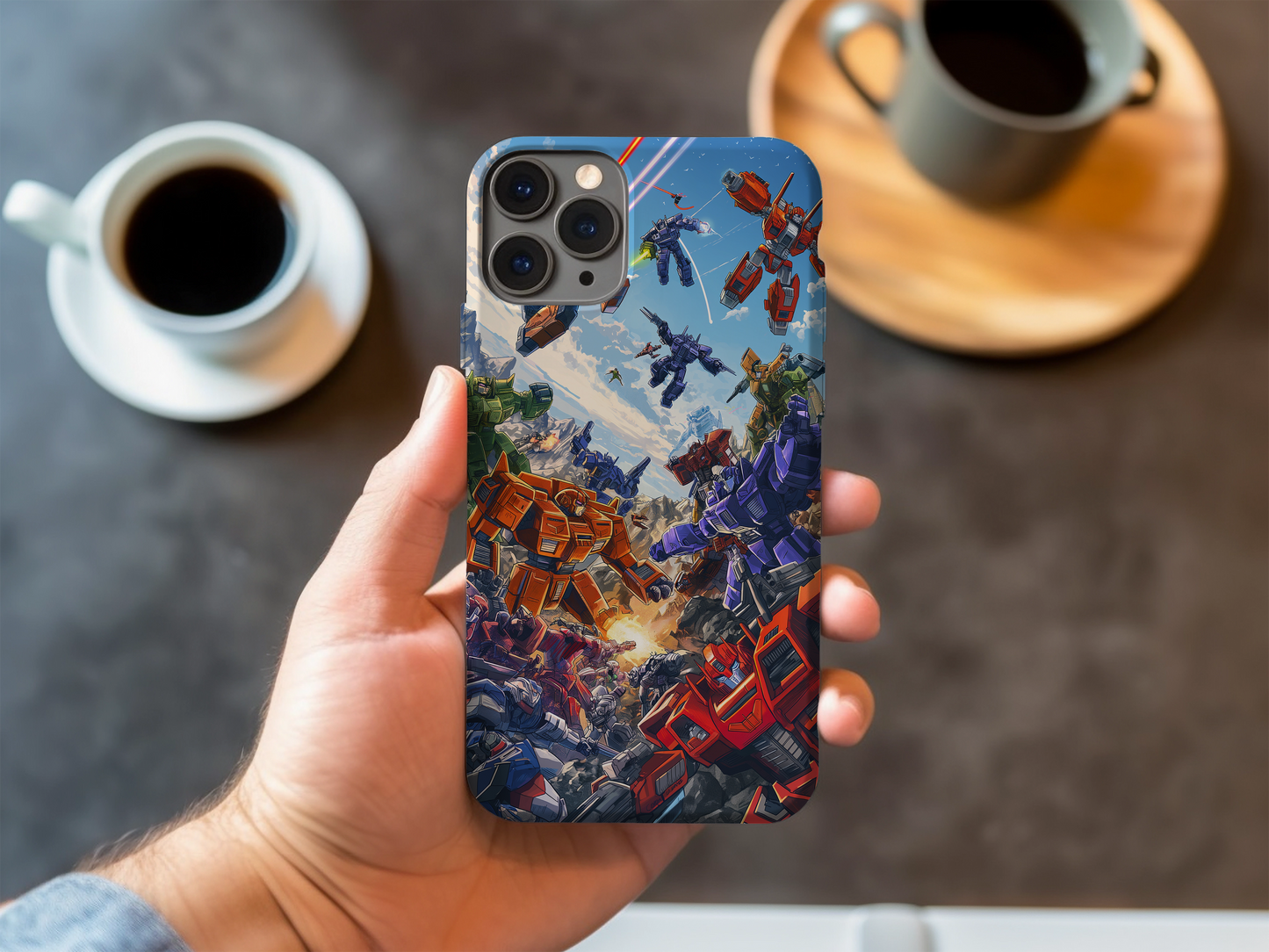 Retro Space Robots Phone Case – Futuristic Nostalgia with Everyday Protection