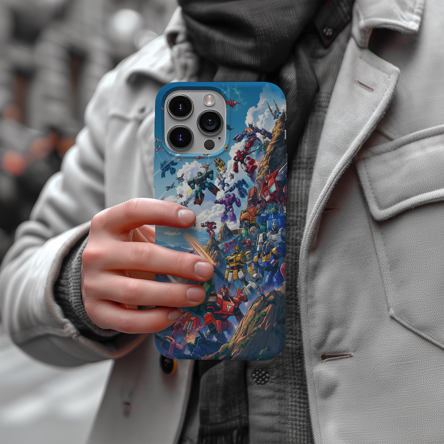 Retro Space Robots Phone Case – Futuristic Nostalgia with Everyday Protection
