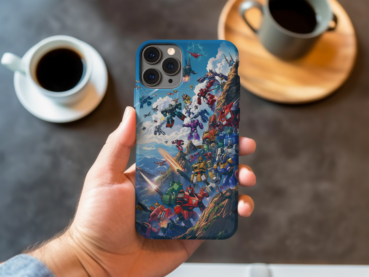 Retro Space Robots Phone Case – Futuristic Nostalgia with Everyday Protection