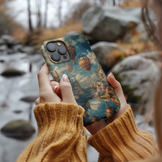 Whimsical Hot Air Balloons Phone Case – Soaring Dreams with Everyday Protection