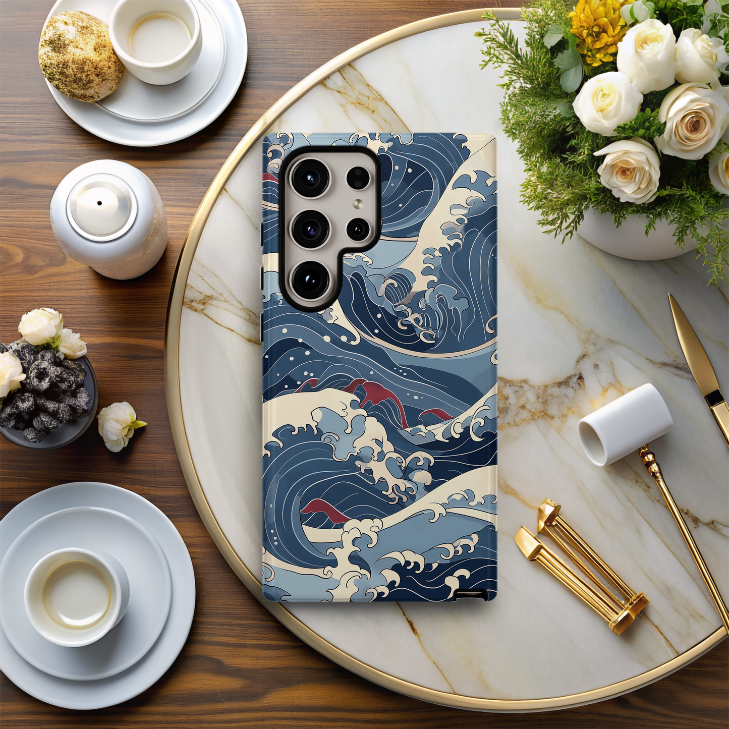 Japanese Waves Phone Case – Timeless Elegance with Everyday Protection
