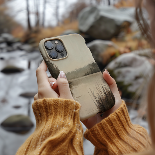 Vintage Lakeside Phone Case – Tranquil Beauty with Everyday Protection