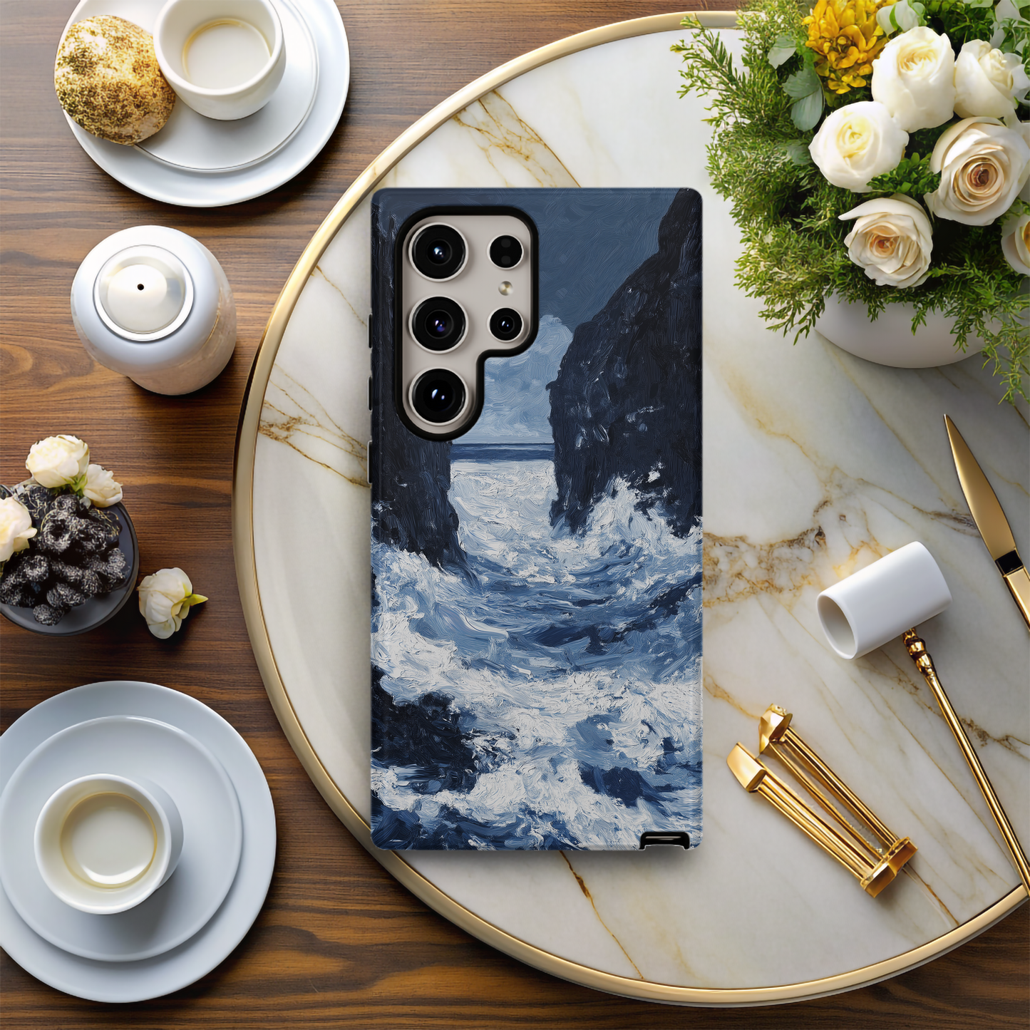 Vintage Towering Cliffs Phone Case – Majestic Landscapes with Everyday Protection