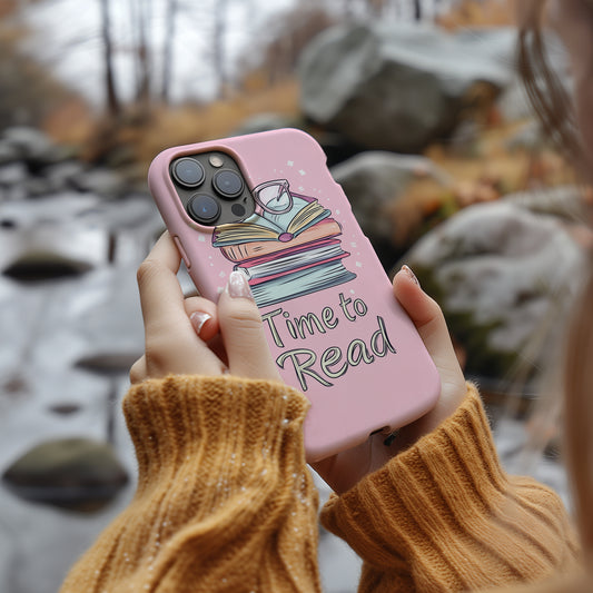 Time to Read Phone Case – A Book Lover’s Escape with Everyday Protection