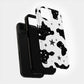 Cow Print & Stars Phone Case – Trendy, Cosmic, and Built for Protection