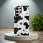 Cow Print & Stars Phone Case – Trendy, Cosmic, and Built for Protection
