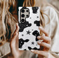Cow Print & Stars Phone Case – Trendy, Cosmic, and Built for Protection