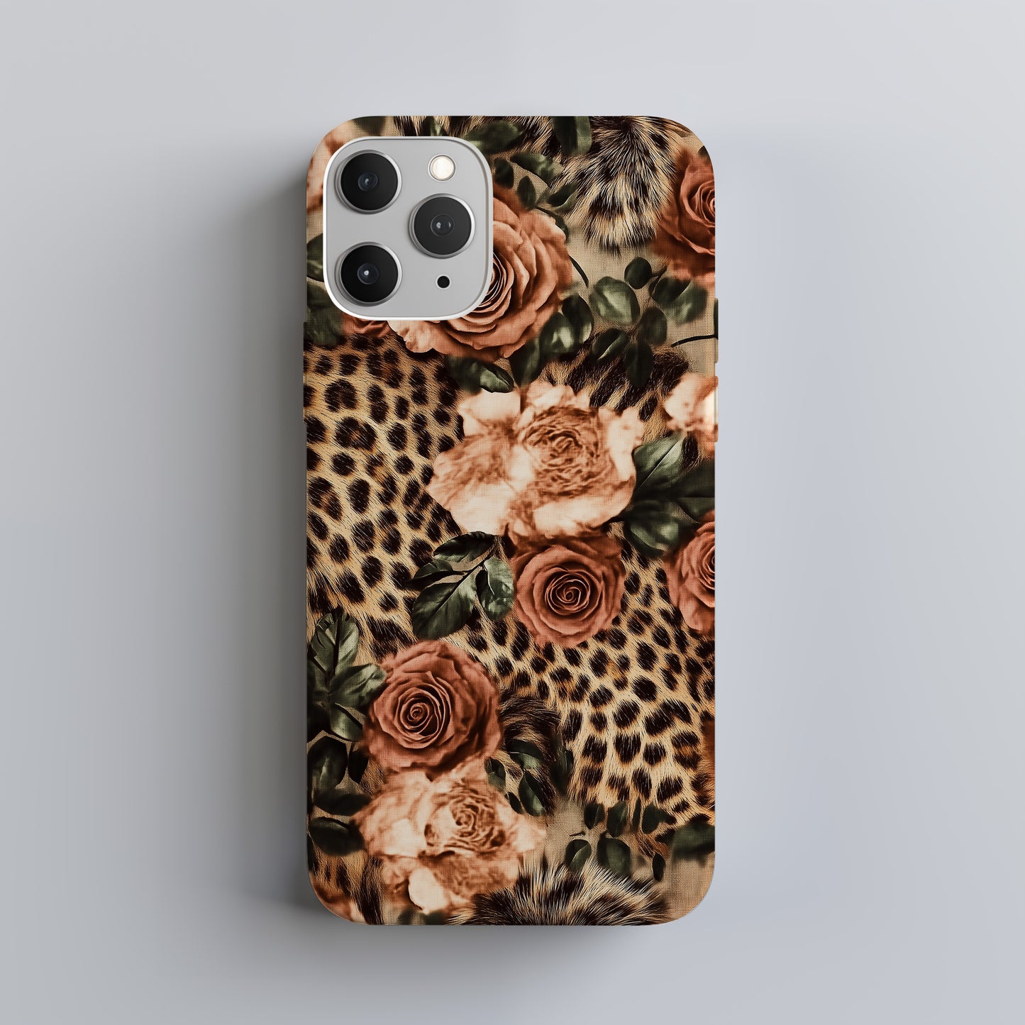 Leopard Roses Phone Case – Fierce Elegance with Everyday Protection