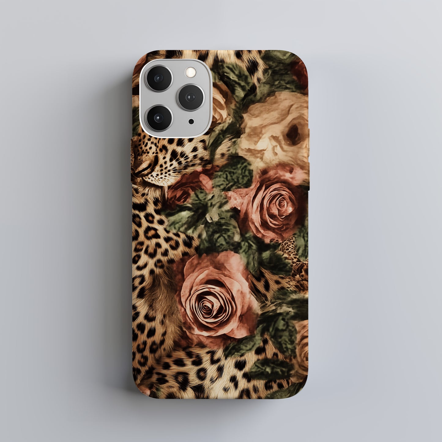 Leopard Roses Phone Case – Fierce Elegance with Everyday Protection