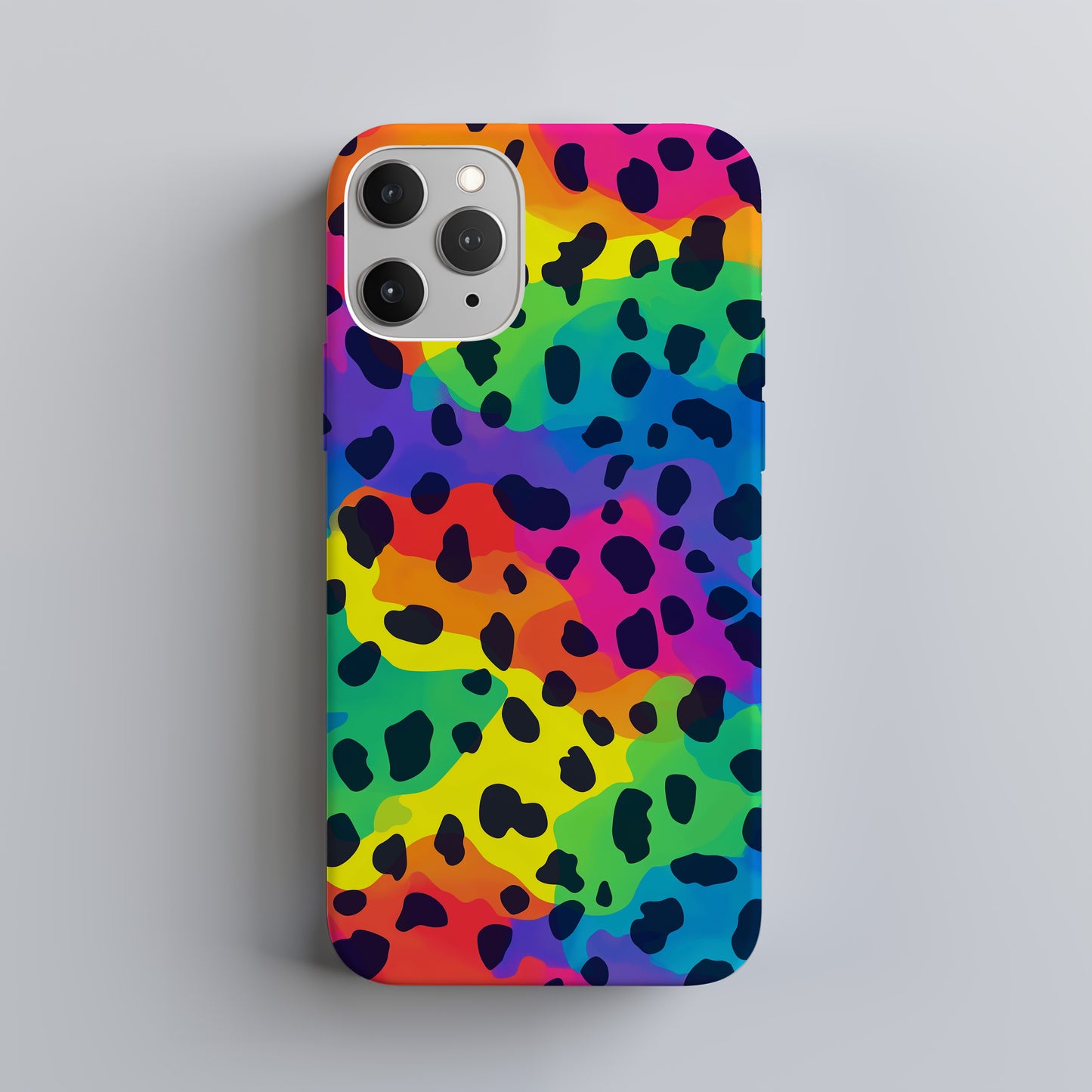 Leopard Rainbow Phone Case – Bold & Colorful with Everyday Protection