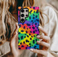 Leopard Rainbow Phone Case – Bold & Colorful with Everyday Protection