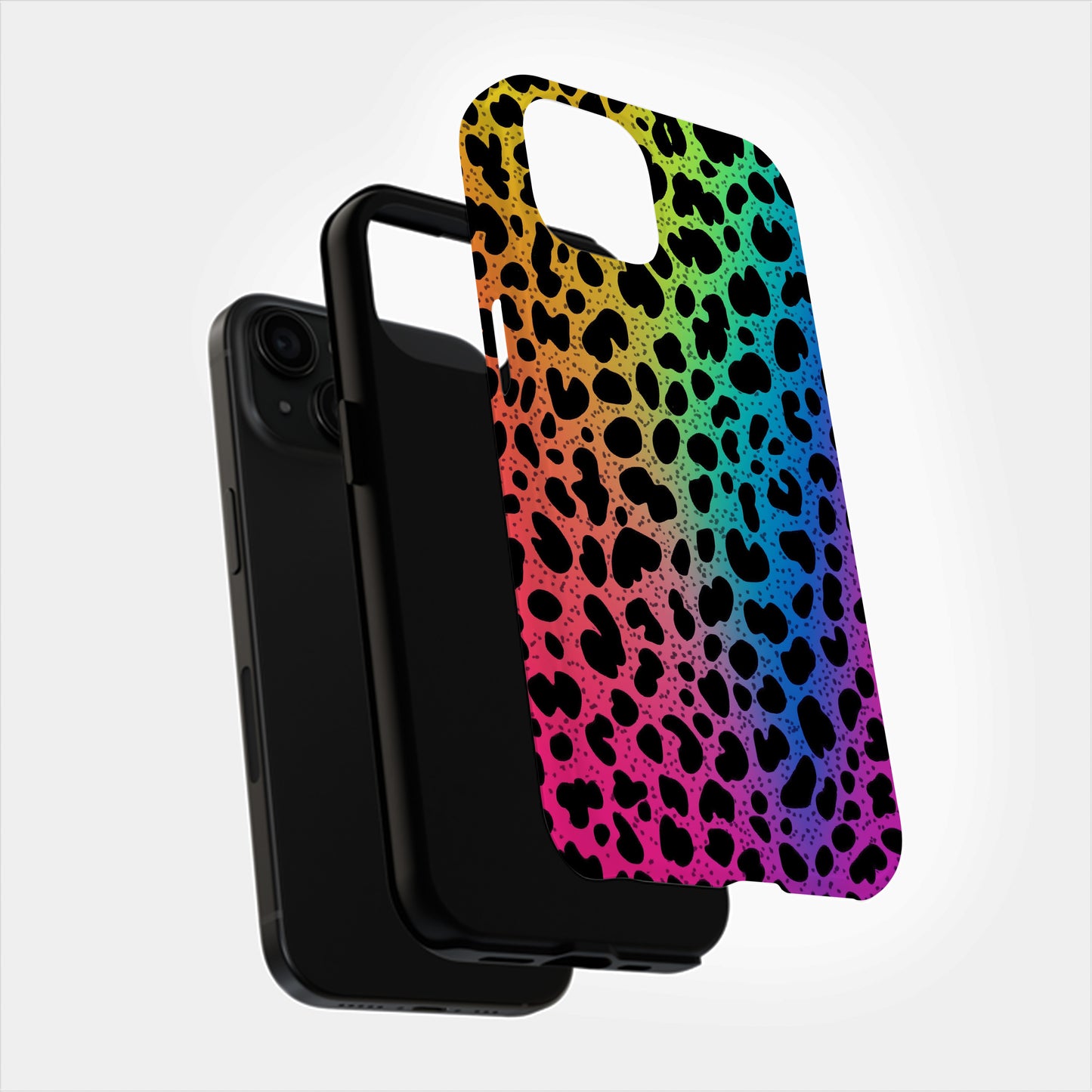 Leopard Rainbow Phone Case – Bold & Colorful with Everyday Protection