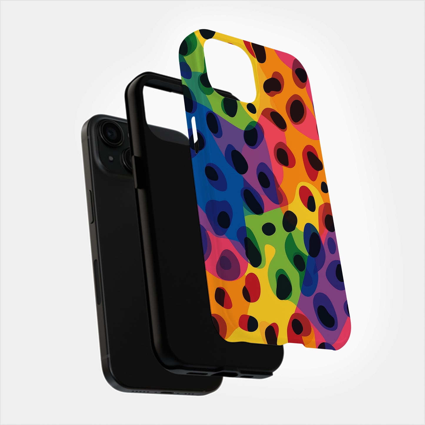 Leopard Rainbow Phone Case – Bold & Colorful with Everyday Protection