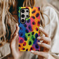 Leopard Rainbow Phone Case – Bold & Colorful with Everyday Protection