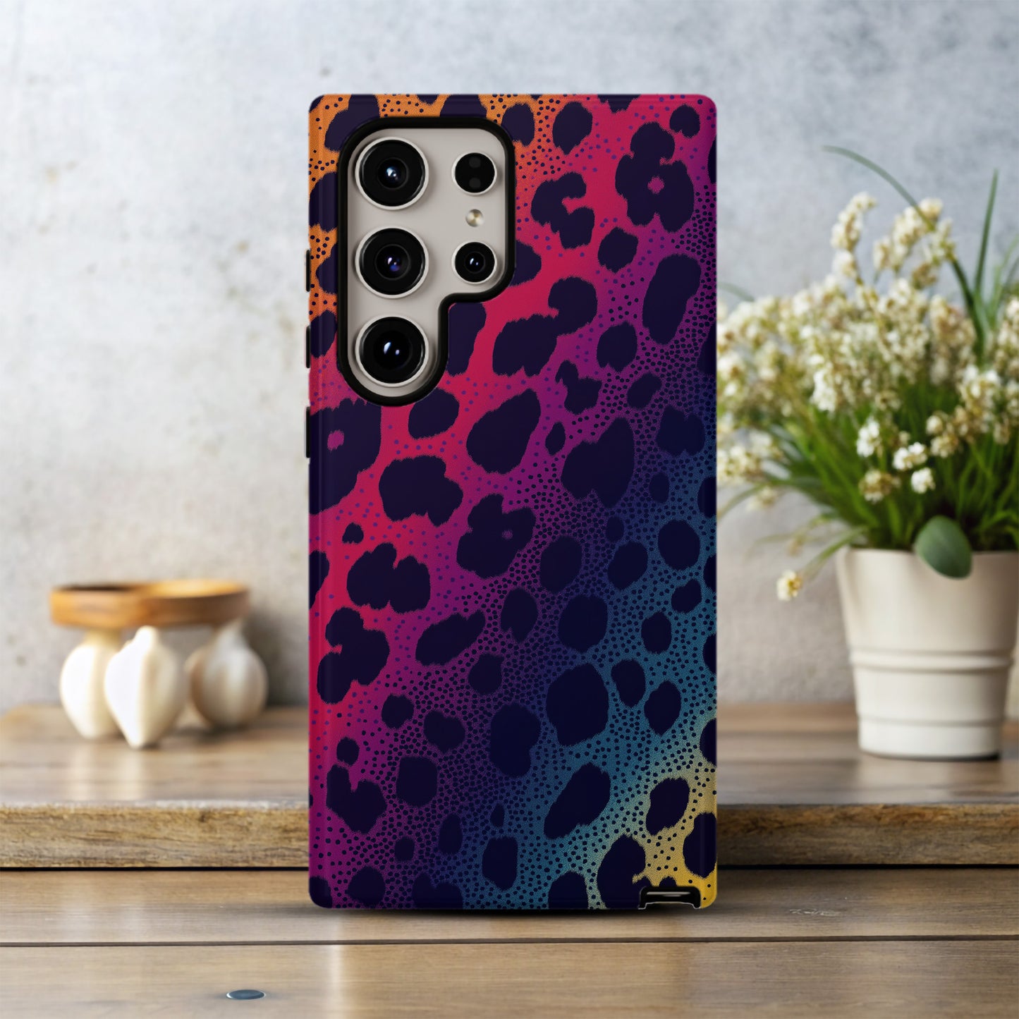 Leopard Rainbow Phone Case – Bold & Colorful with Everyday Protection