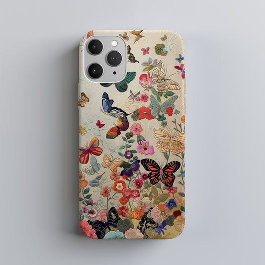 Embroidered Butterfly Phone Case – Delicate Elegance with Everyday Protection