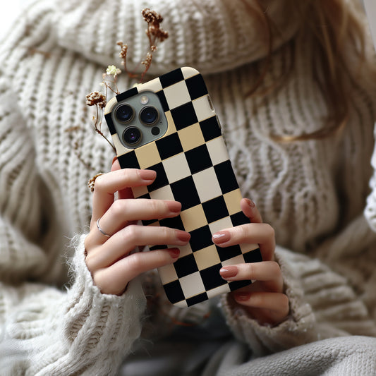 Onyx & Ivory Phone Case – Timeless Contrast with Everyday Protection