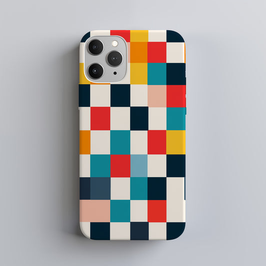 Colorful Checkers Phone Case – Bold Retro Vibes with Everyday Protection