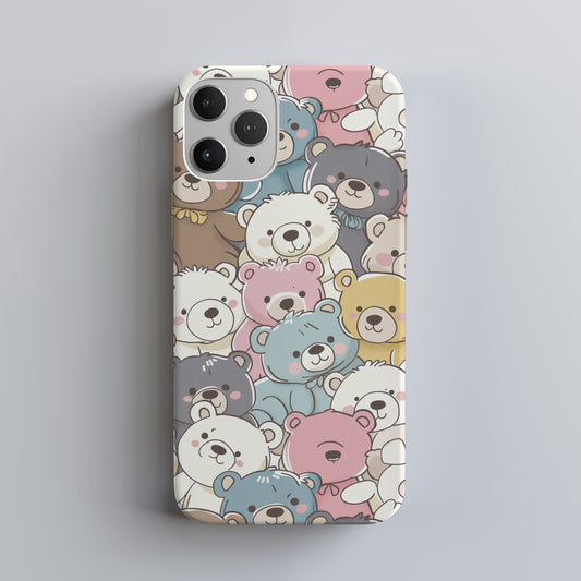 Kuma Kawaii Phone Case – Adorable Bear Charm with Everyday Protection
