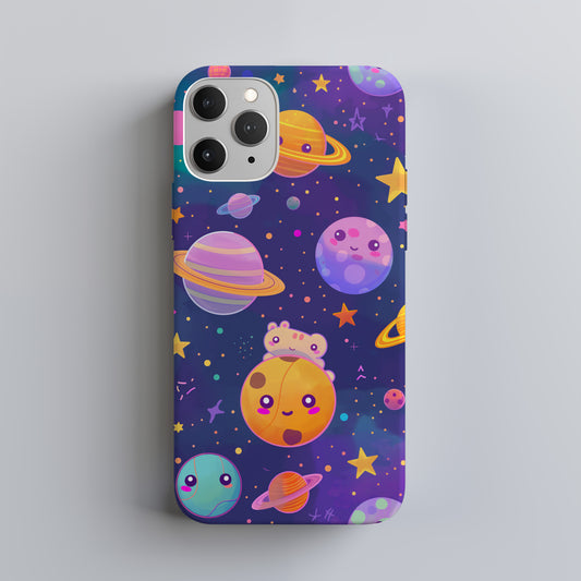 Chibi Cosmos Phone Case – Adorably Galactic with Everyday Protection