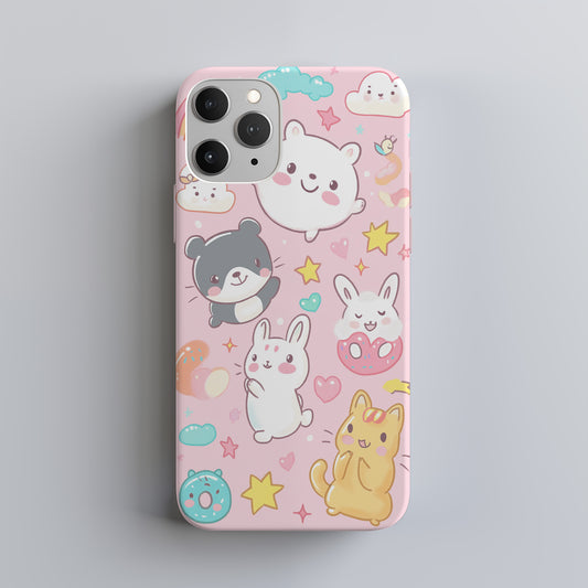 Kawaii Crew Phone Case – The Ultimate Cute Squad with Everyday Protection