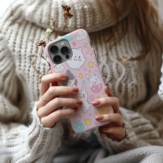 Kawaii Crew Phone Case – The Ultimate Cute Squad with Everyday Protection