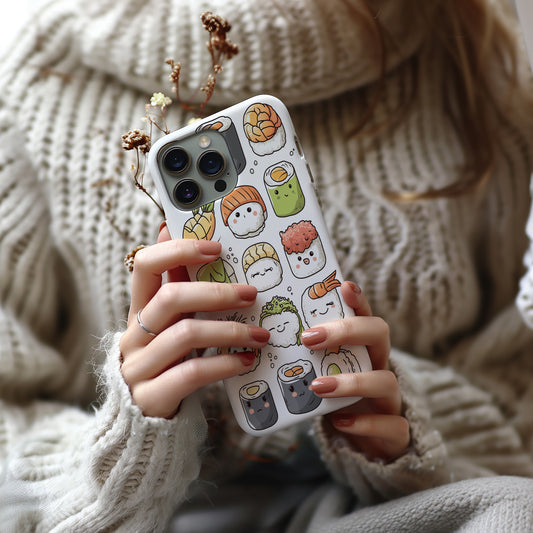 WhimsiWasabi Phone Case – A Spicy Twist on Kawaii Fun with Everyday Protection