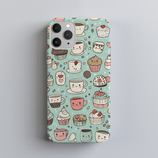 Café Kawaii Phone Case – Cozy Coffee Vibes with Everyday Protection