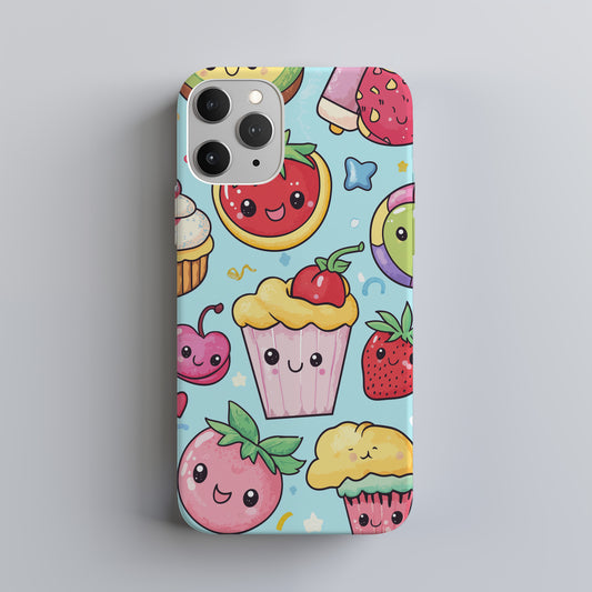 Chibi Sweets Phone Case – Irresistibly Cute Treats with Everyday Protection