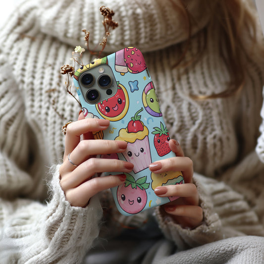 Chibi Sweets Phone Case – Irresistibly Cute Treats with Everyday Protection