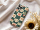 Groovy Love Checks Phone Case – Retro Romance with Everyday Protection
