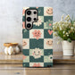 Groovy Love Checks Phone Case – Retro Romance with Everyday Protection
