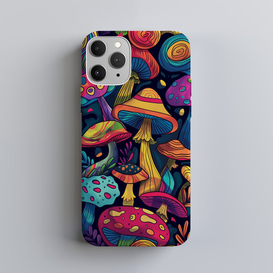 Funky Fungi Phone Case – Retro Mushrooms with Everyday Protection
