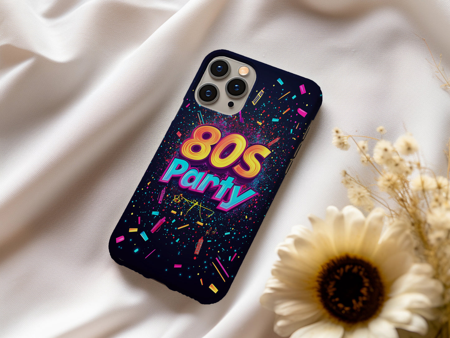 80s Party Phone Case – Neon Nights & Retro Vibes with Everyday Protection