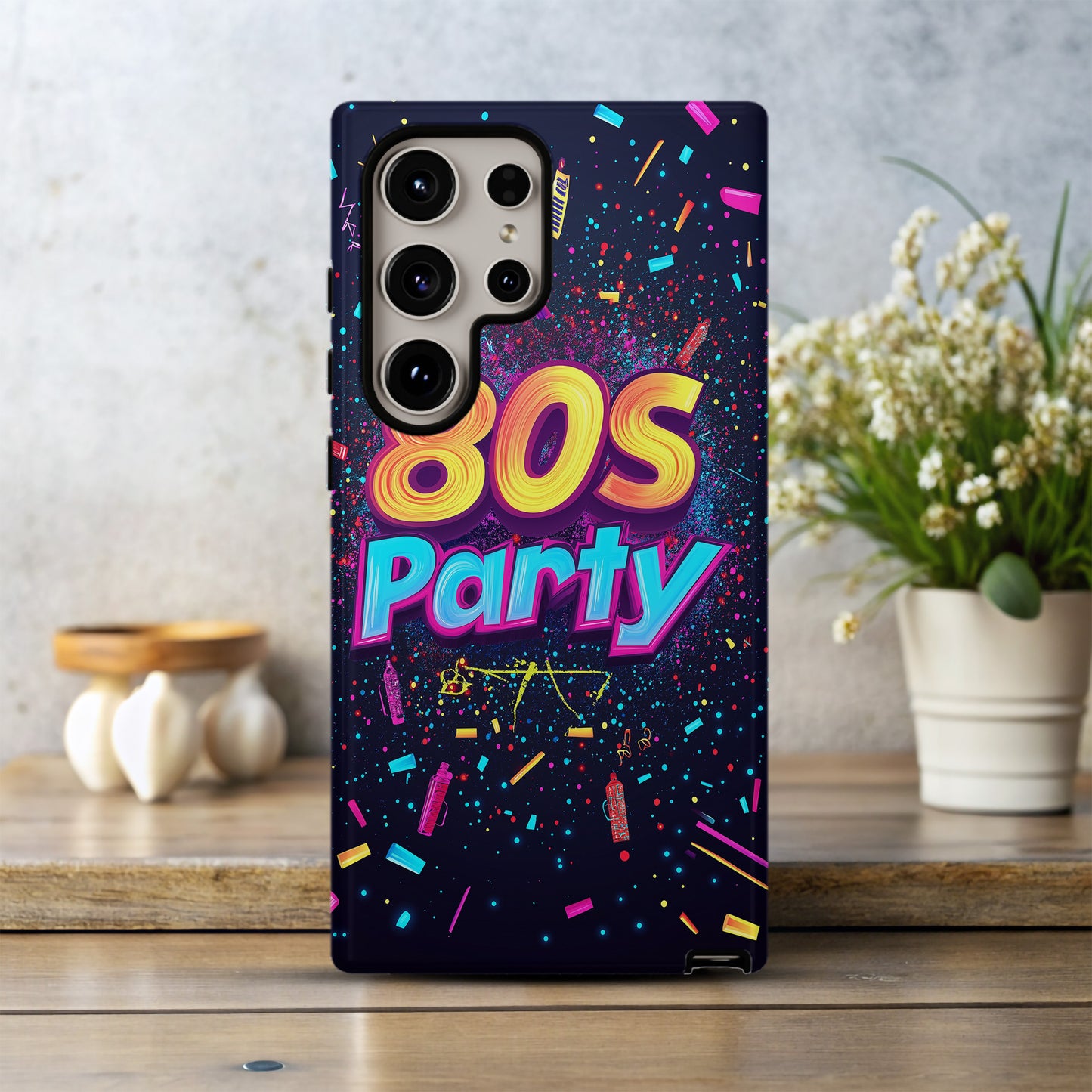 80s Party Phone Case – Neon Nights & Retro Vibes with Everyday Protection