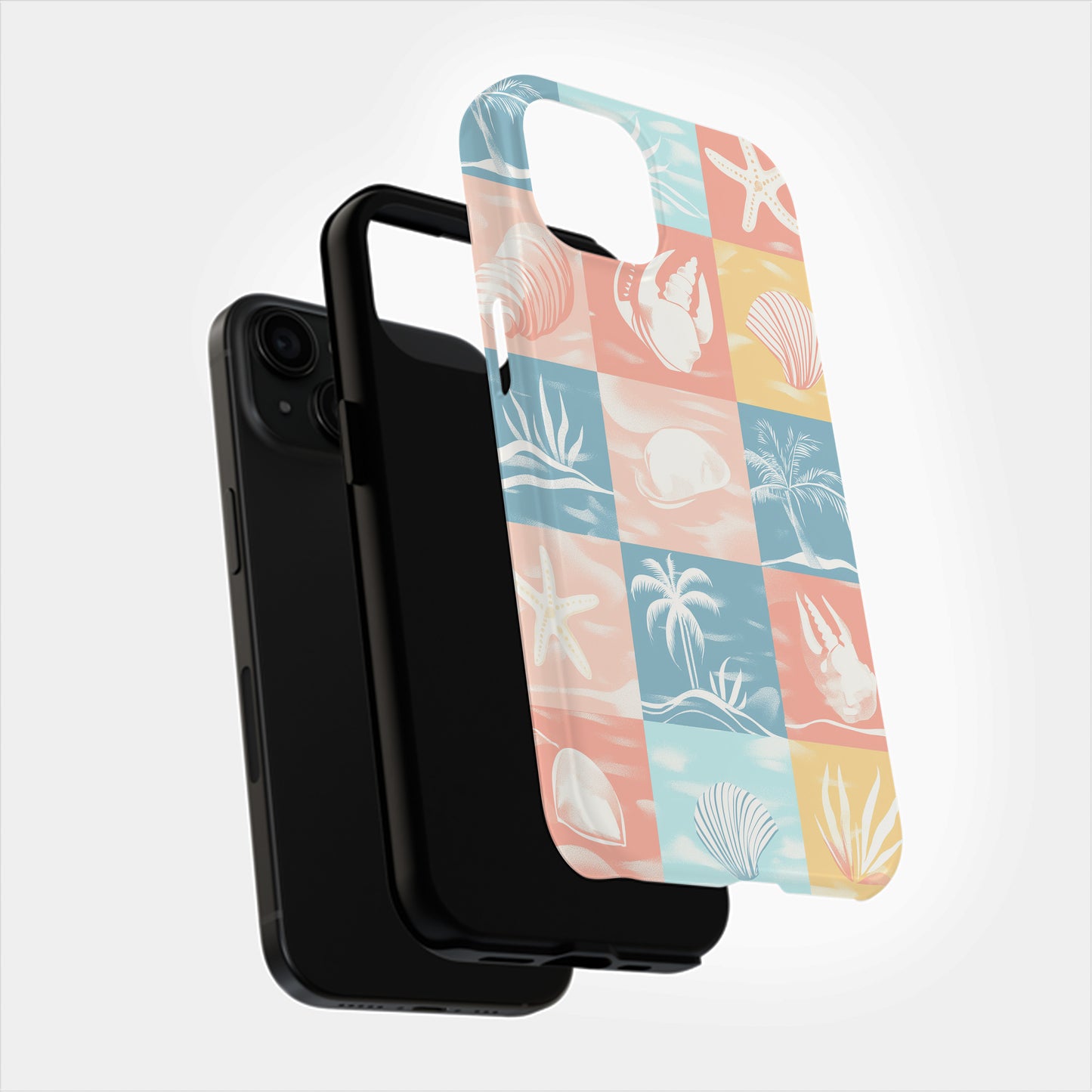 Coastal Checkers Phone Case – Breezy Retro Vibes with Everyday Protection
