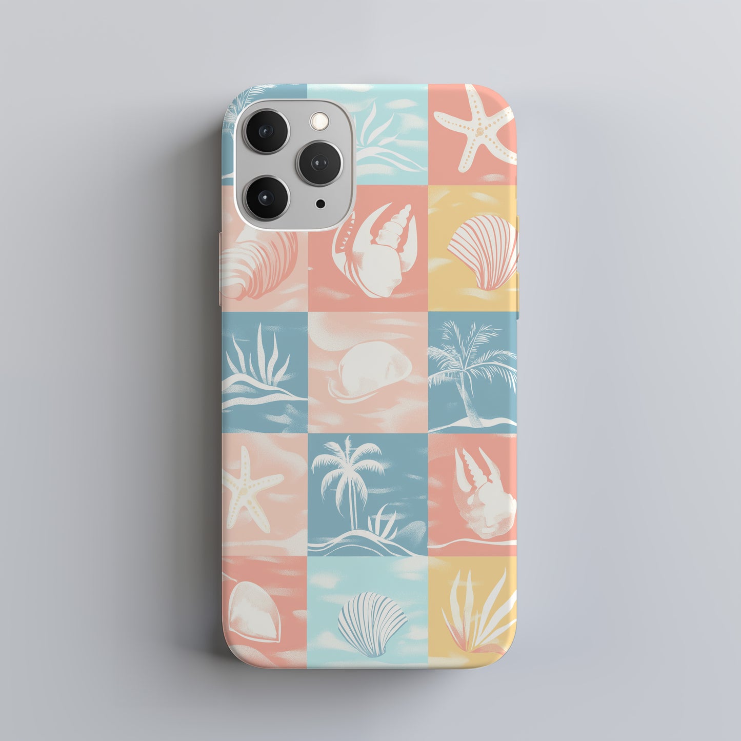 Coastal Checkers Phone Case – Breezy Retro Vibes with Everyday Protection