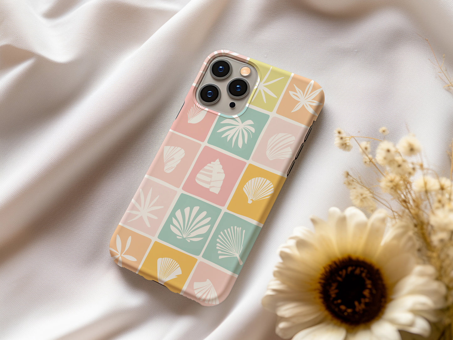 Tropical Tiles Phone Case – Island Vibes with Everyday Protection