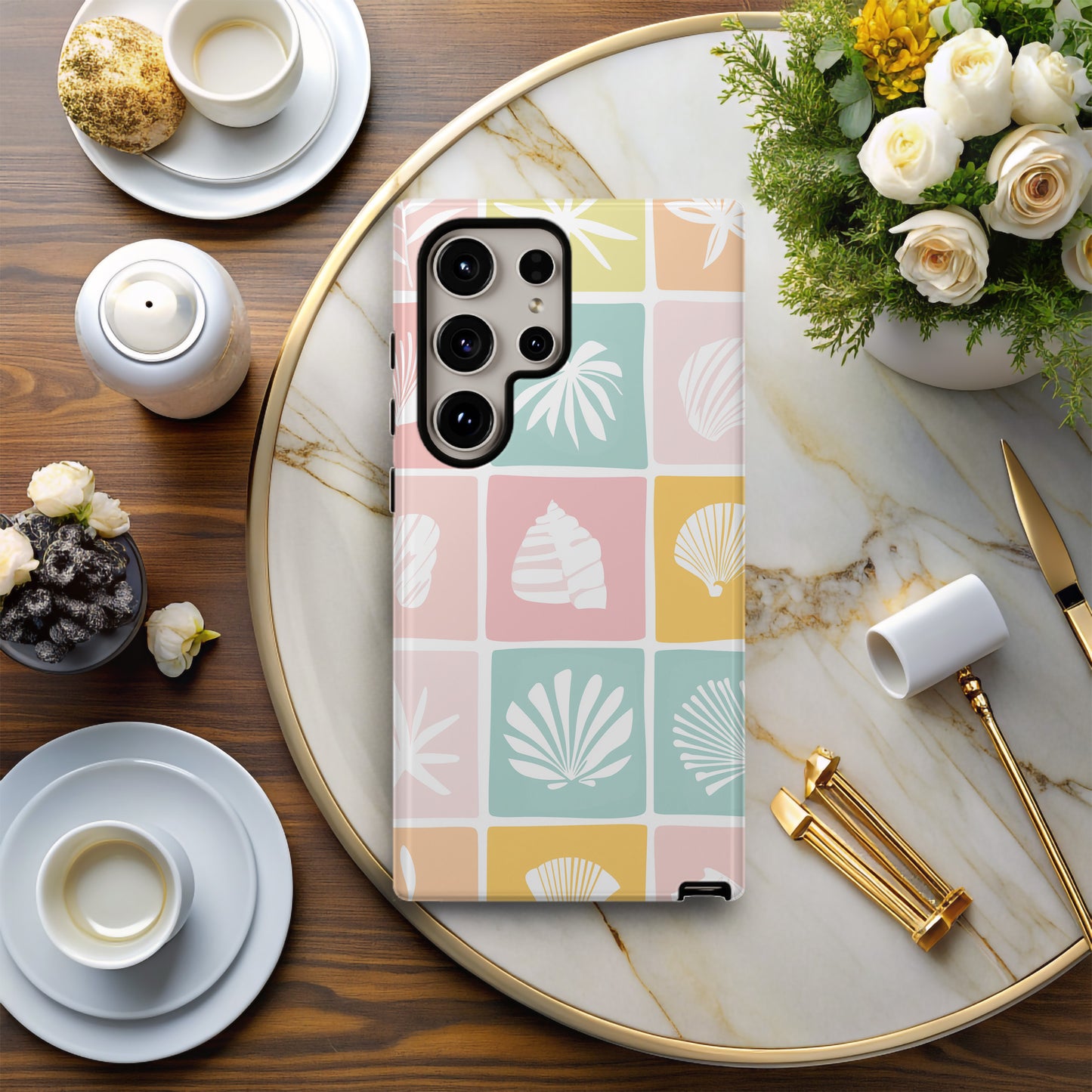 Tropical Tiles Phone Case – Island Vibes with Everyday Protection
