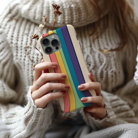 Sunset Rainbow Vibes Phone Case – Radiate Positivity with Everyday Protection